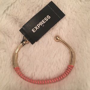 Pink and gold bangle